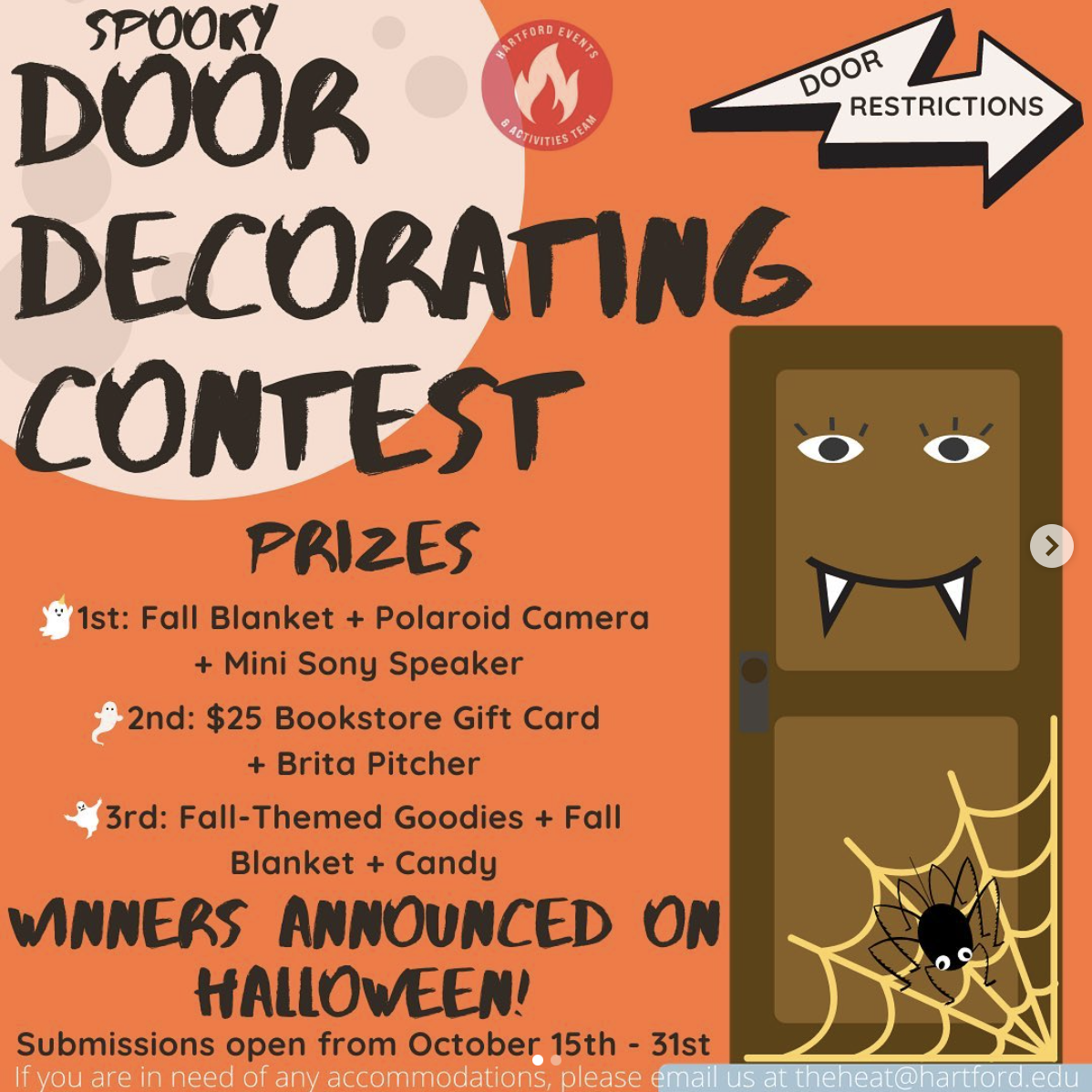 HEAT Spooky Door Decorating Contest University Of Hartford HEAT Spooky Door Decorating Contest University Of Hartford